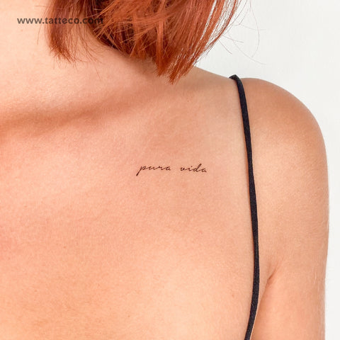 Pura Vida Temporary Tattoo - Set of 3