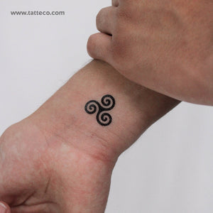 Triskele Temporary Tattoo - Set of 3