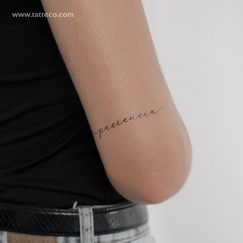 Paciencia Temporary Tattoo by 1991.ink - Set of 3