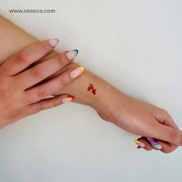 Goldfish Temporary Tattoo - Set of 3