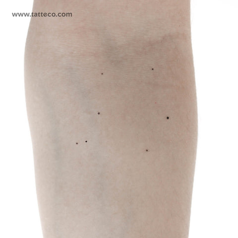 Minimalist Libra Constellation Temporary Tattoo - Set of 3