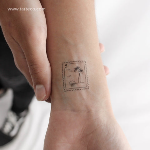 Sunset Stamp Temporary Tattoo - Set of 3