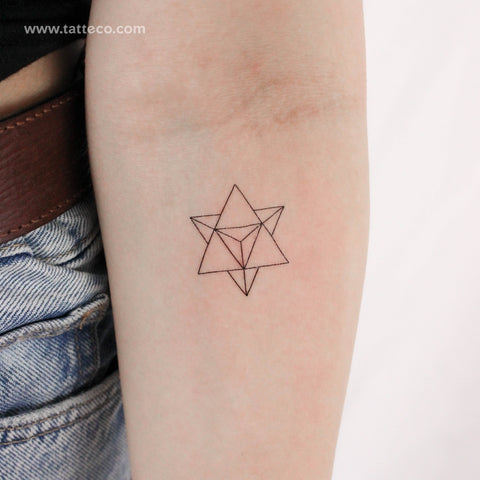 Merkaba Temporary Tattoo - Set of 3