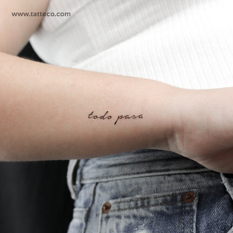 Todo Pasa Temporary Tattoo - Set of 3