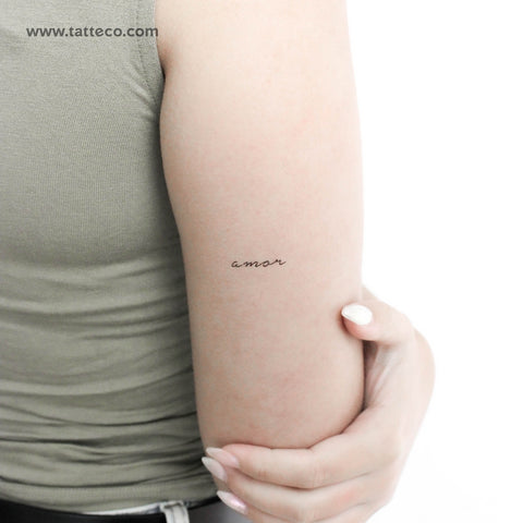Amor Temporary Tattoo - Set of 3