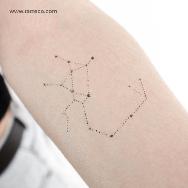Dots Sagittarius Constellation Temporary Tattoo - Set of 3