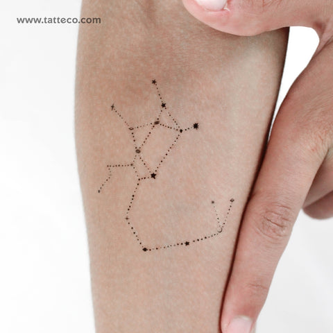 Dots Sagittarius Constellation Temporary Tattoo - Set of 3