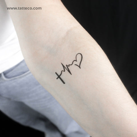 Faith Hope Love Temporary Tattoo - Set of 3