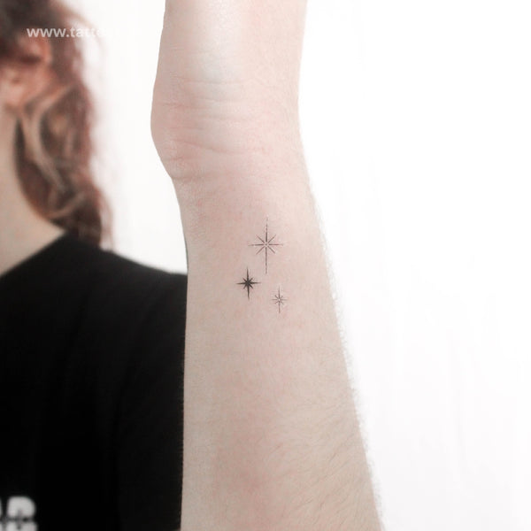 Three Sparkles Temporary Tattoo - Set of 3