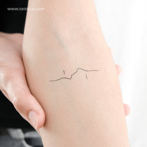 Dual Kiss Temporary Tattoo - Set of 3