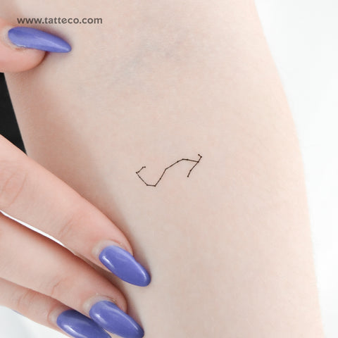 Tiny Scorpius Constellation Temporary Tattoo - Set of 3