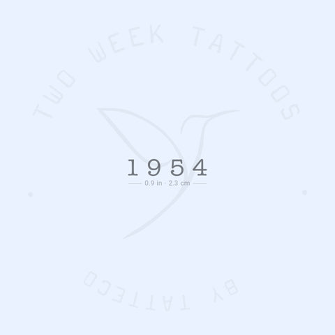 1954 Semi-Permanent Tattoo - Set of 2