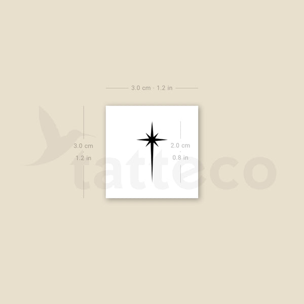 Star of Bethlehem Temporary Tattoo - Set of 3
