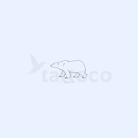 Polar Bear Semi-Permanent Tattoo - Set of 2