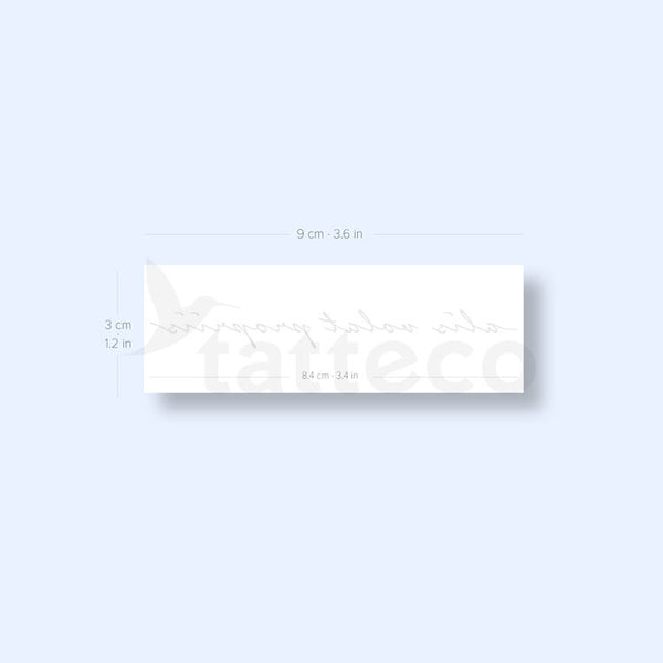 Alis Volat Propriis 2-Week Temporary Tattoo - Set of 2