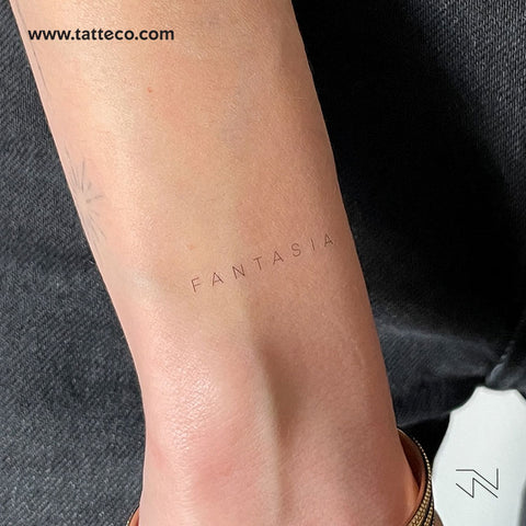 'Fantasia' by Jakenowicz Temporary Tattoo - Set of 3