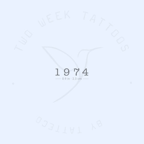 1974 Semi-Permanent Tattoo - Set of 2