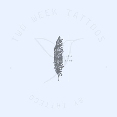 Feather Semi-Permanent Tattoo - Set of 2