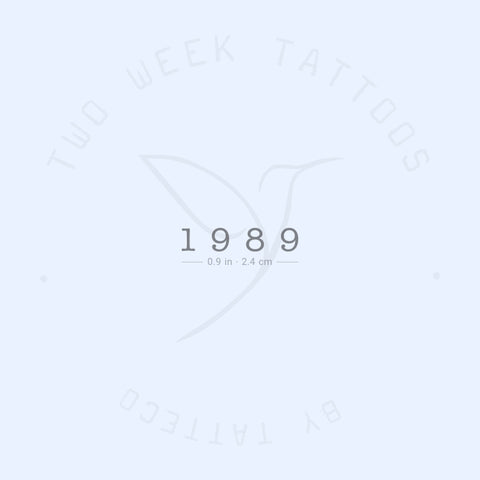 1989 Semi-Permanent Tattoo - Set of 2