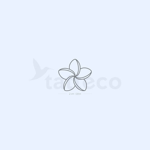 Plumeria Semi-Permanent Tattoo - Set of 2